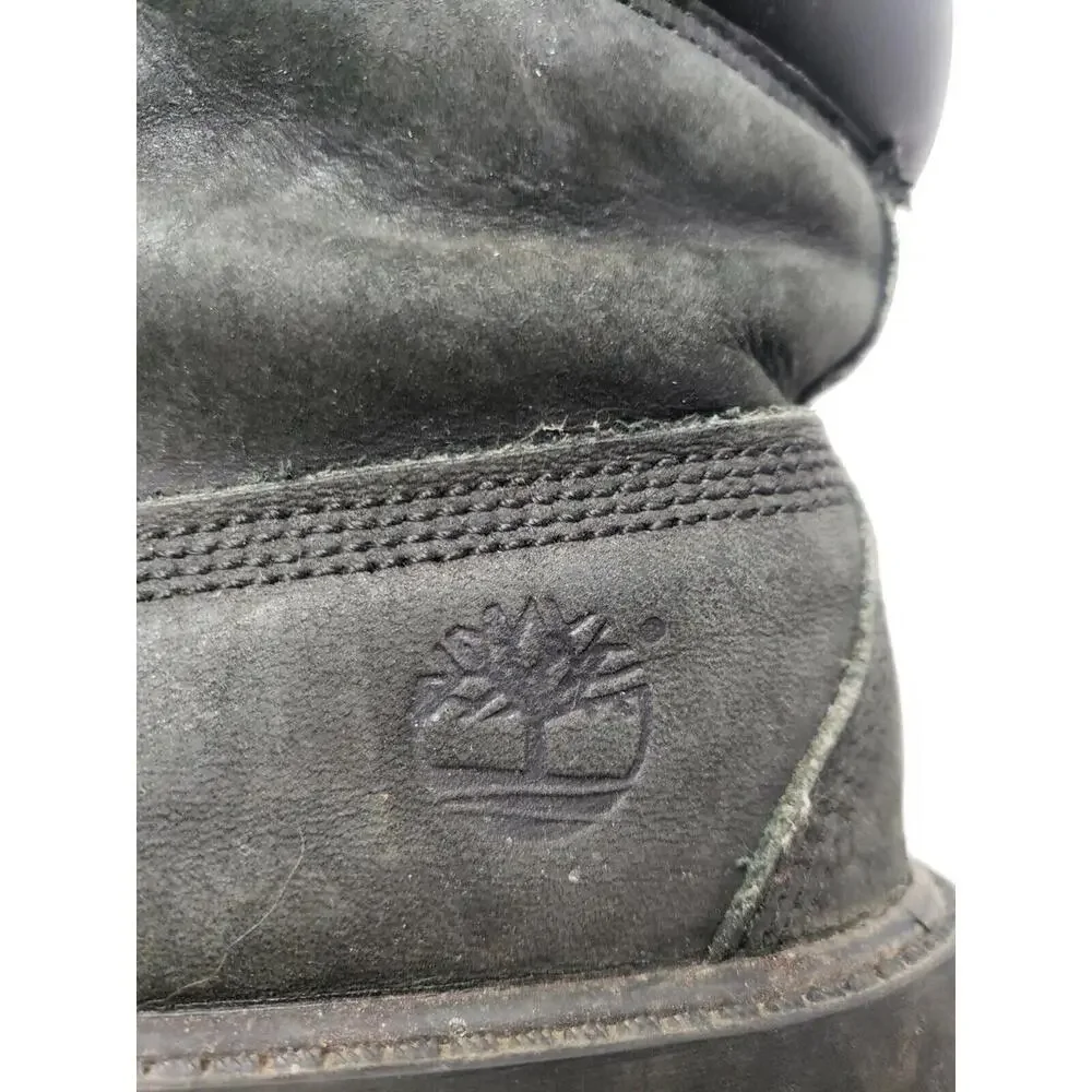 Mens Timberland 6 Inch Premium Waterproof Suede Boots Black M 12907 Size 6 - Picture 6 of 8